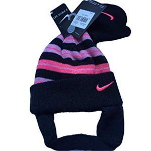 Nike Girls 2T-4T Knit Hat and Mitten Set